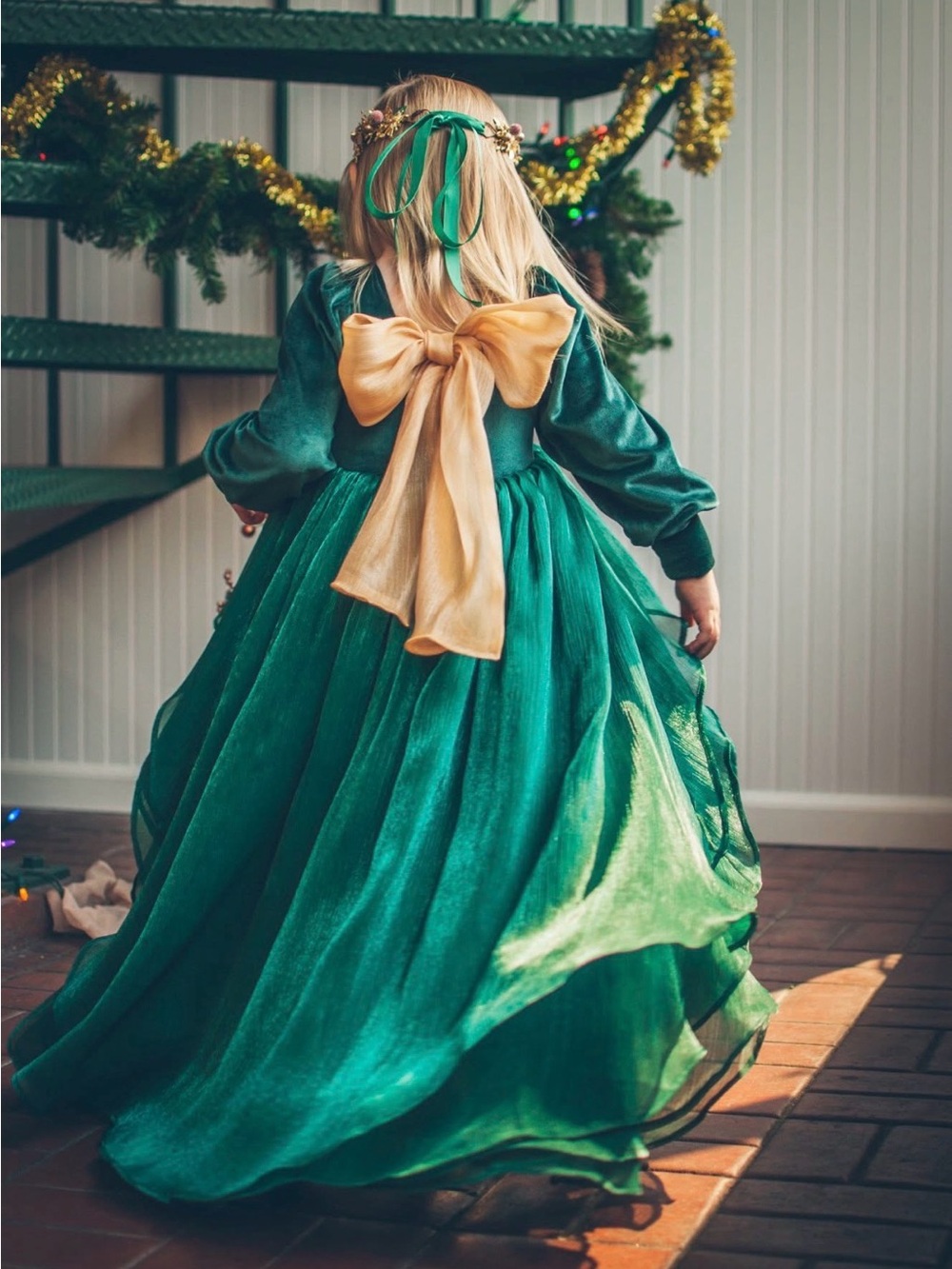Millie May Shimmer in Evergreen Dress
